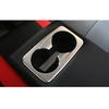 For Kia Forte K3 19-2024 Silver Steel Gear Shift Water Cup Panel Frame Trim