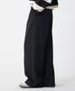 Unknown Planet Single-Pleat Semi-Wide Slacks Black