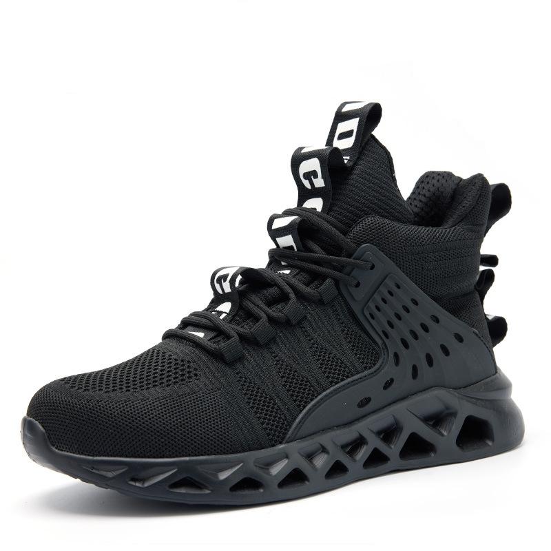 

Size 38-48 Lightweight Safety Shoes Men Breathable Work Sneakers Protective Steel Toe Work Shoes Indestructible Safety Boots 38 чорний