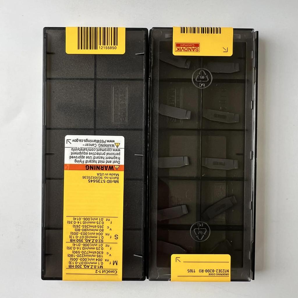 Original Sandvik / N123E2-0200-RO 1105 /  CNC lathe carbide blade 10 Pcs