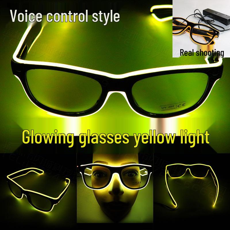 Luminous LED Voice-Activated Neon Party Glasses