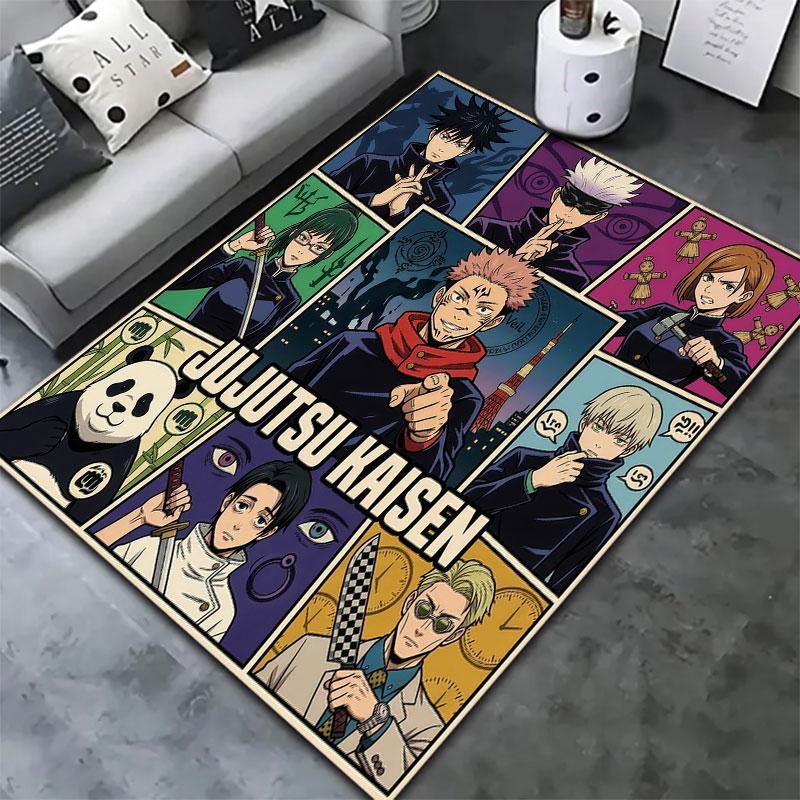Jujutsu Kaisen Carpet Rug For Living Room Bedroom Home Sofa Decoration Kids Play Nonslip Floor Mat