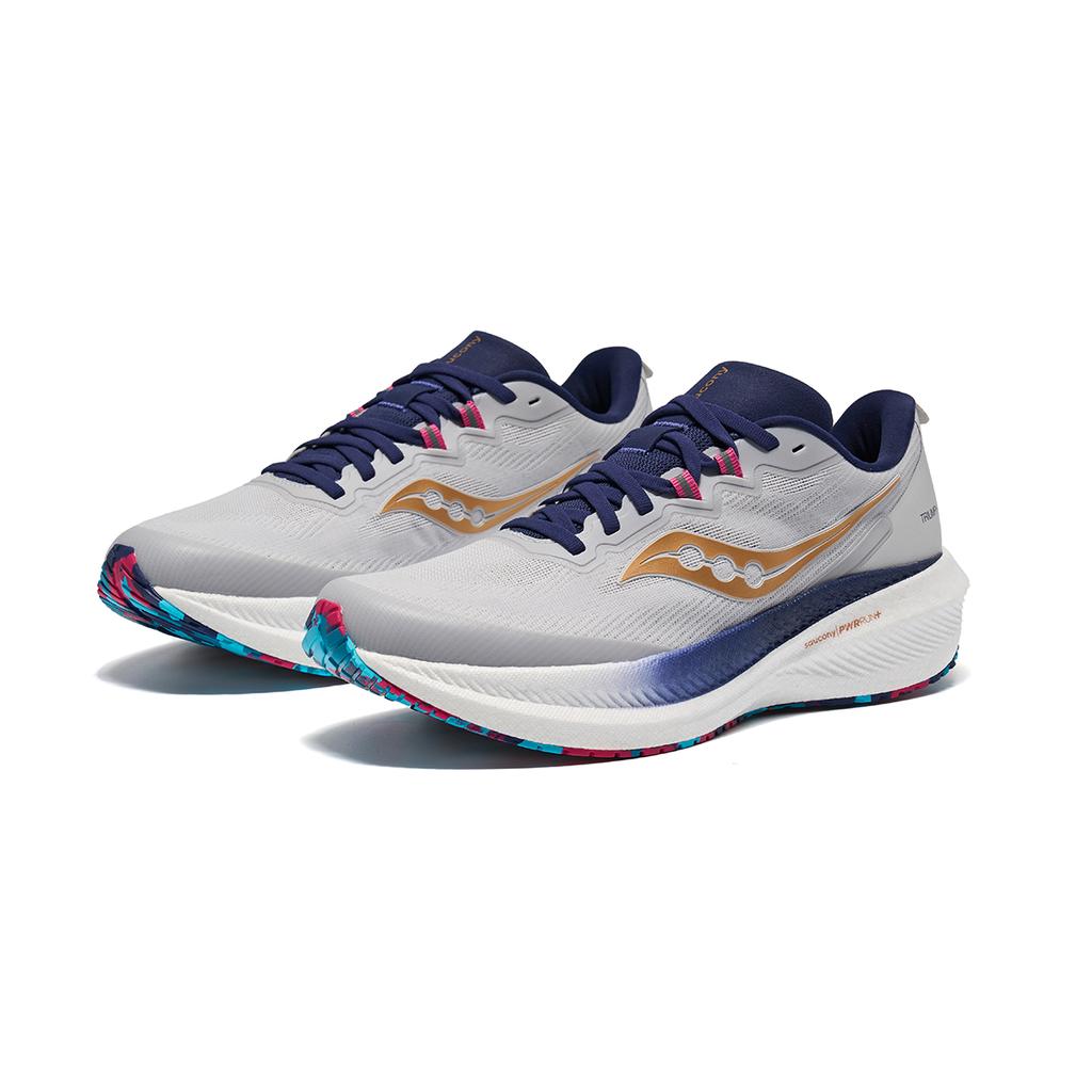 Saucony Triumph 21 SE Comfortable Versatile Non-Slip Durable Low-Top Casual Running Shoes Unisex sneaker Gray Multicolor S28273-3