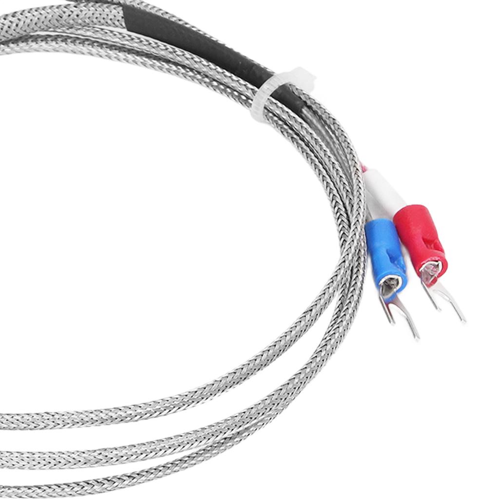 K Type Thermocouple 304 Stainless Steel Temperature Sensor 5x50mm M8 Probe Thermocouple with Insulation