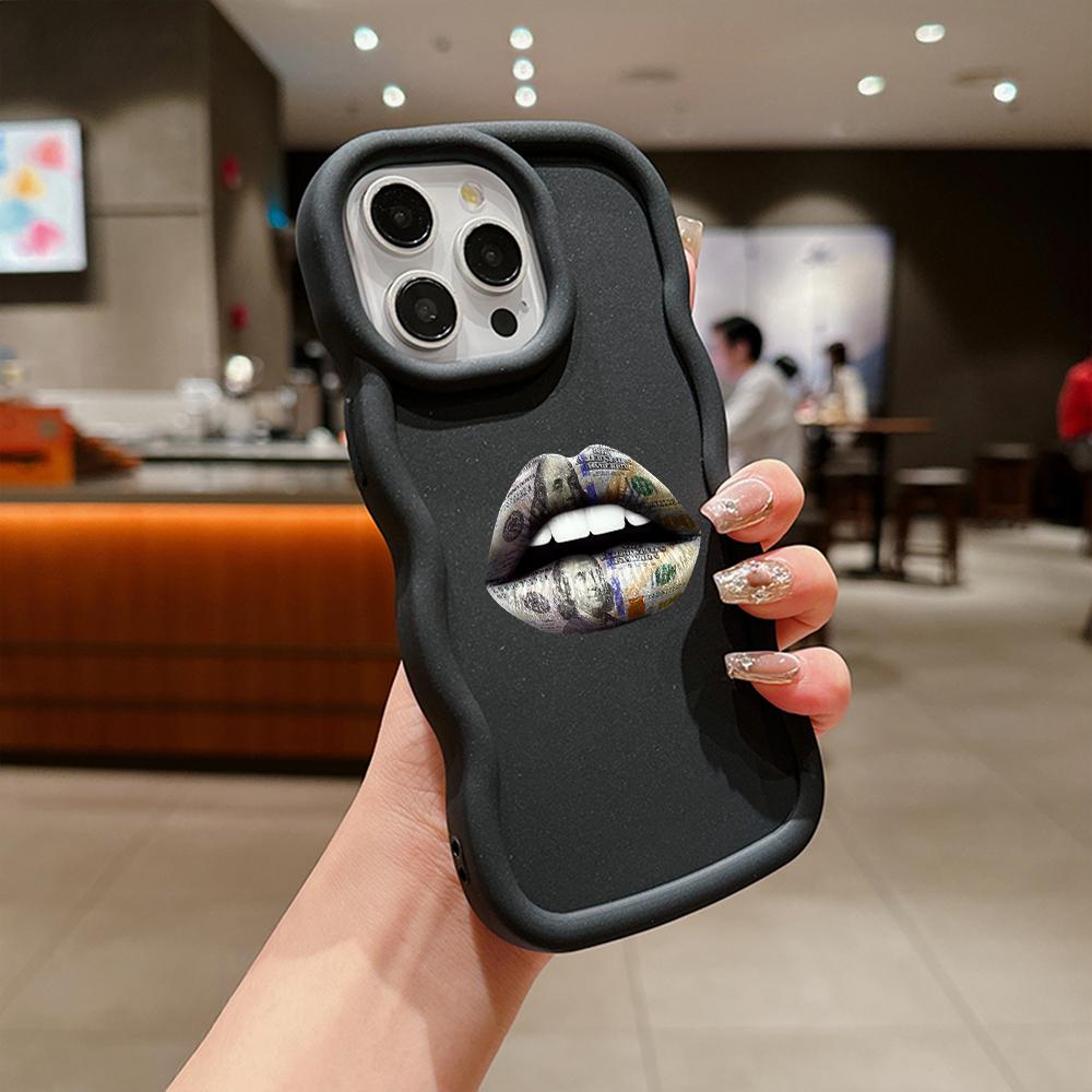 LZ18 Lips kiss Wave Silicone Phone Cases for Samsung A15 S23 FE S24 Ultra A34 A54 A14 A55 Motorola G32 OnePlus Soft Cover