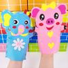 Kids Cartoon DO IT YOURSELF Hand Puppet Crafting Playthings Kindergarten Learning Non-Woven Handmade Paste Material Sewing Set Children Xmas Gift Idea