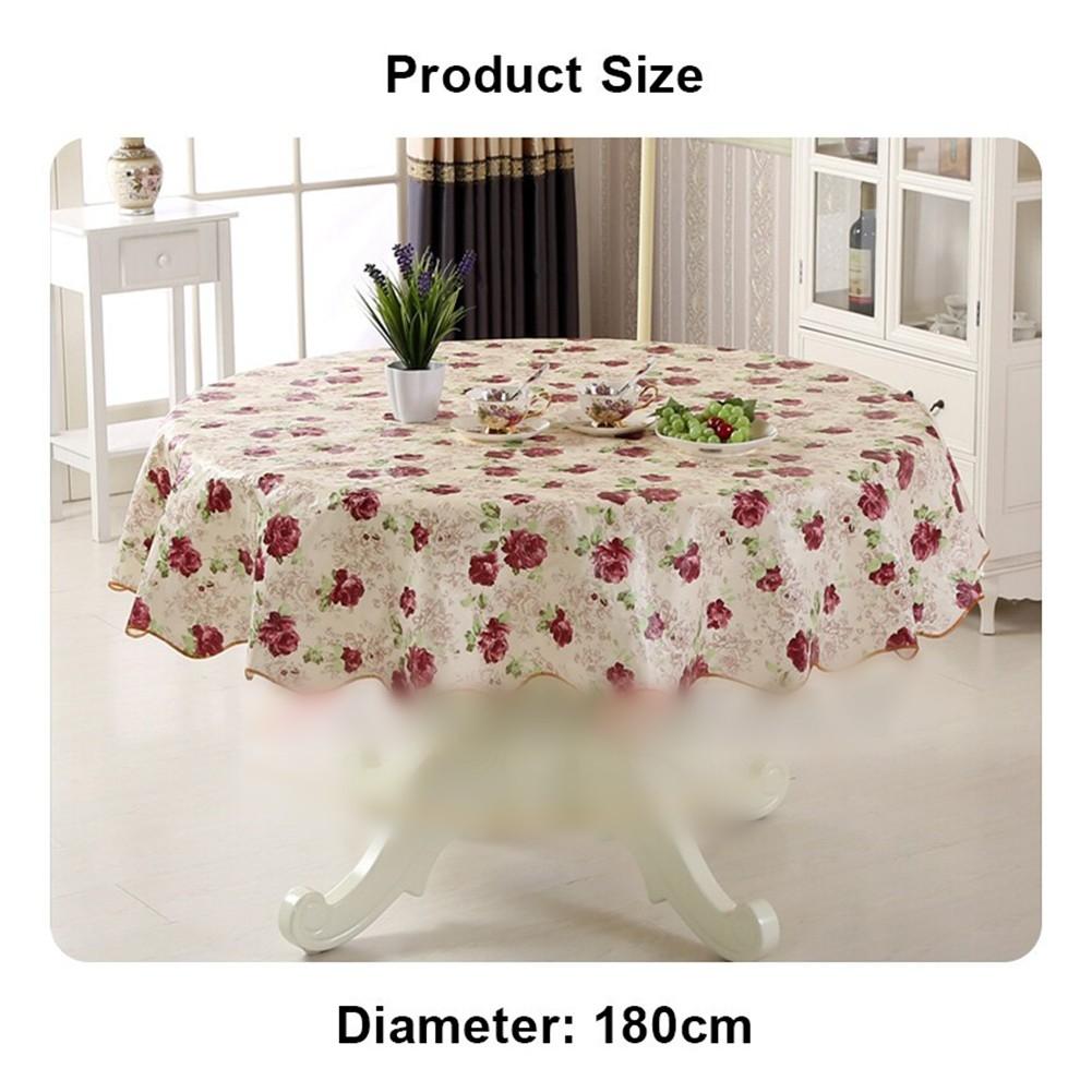 Decoration Tablecloth Table Cloth Round Waterproof