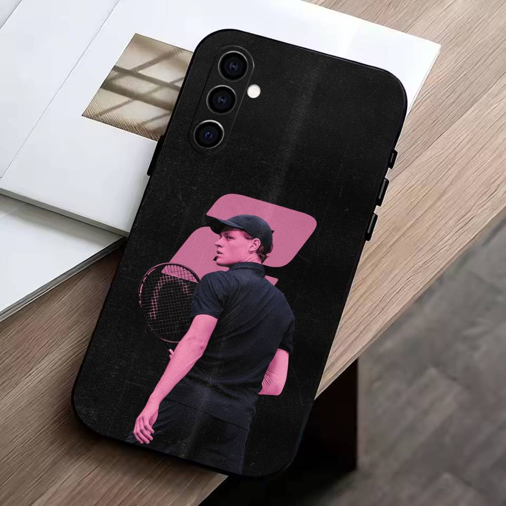 

J-Jannik Sinner Phone Case For Samsung Galaxy A73,A72,A71,A70,A53,A52,A51,Others Soft Black Cover Samsung a32 4g