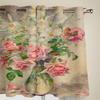 Blumenstrauß aus Rosen Fenstervorhänge für Wohnzimmer Schlafzimmer Luxus moderne Küchenvorhänge Stoffvorhänge