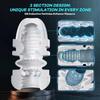 Automatic Telescoping Male Masturbator Mens Sex Toys - Penis Pump Sex Toy for Men with 9 Sucking & 9 Thrusting & 9 Vibrating, APP Control Sex Toy