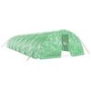 VidaXL Greenhouse with Green Steel Frame 70 M² 14x5x2.3 M, Polytunnel, Cold Frame, Tomato Greenhouse, Garden Greenhouse, 3188088