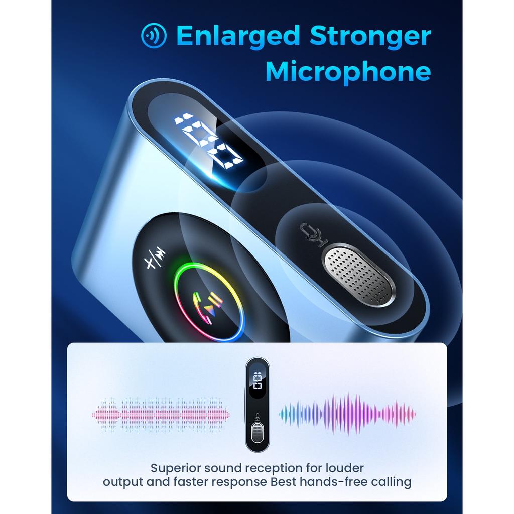 Aux Car Bluetooth 5.3 Adapter, Hi-Fi Stereo Audio, Aux for Hands-Free Kit, Noise Reduction, Bluetooth Aux Receiver, 3.5 Mm Jack for Car Sound System