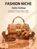 2025 Autumn/Winter Women's Retro High-End Print Crossbody Bag