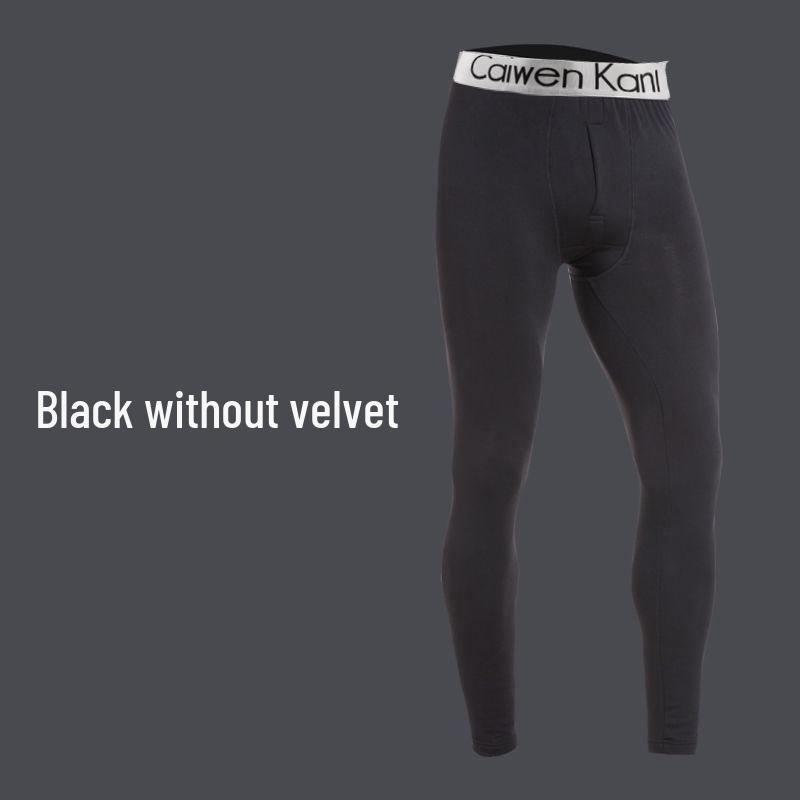 Men's Thickened Fleece-Lined Base Layer Underwear Set for Autumn