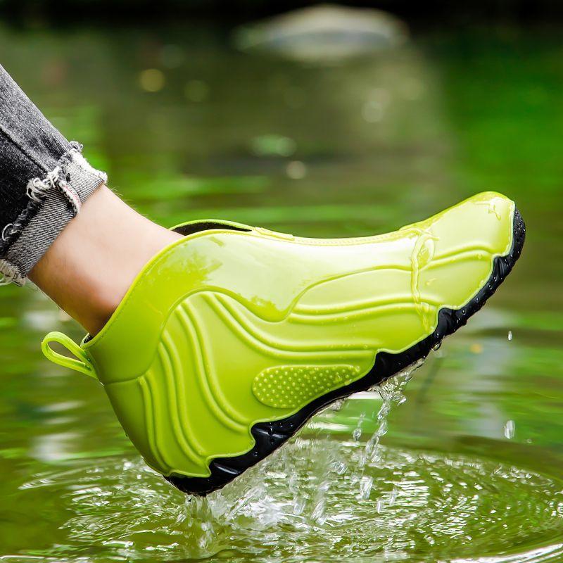 

Wear to Work Slip-on Men s Rain Boots Teenagers Cheap Pvc Waterproof Comfortable Resistant Outdoor Plastic Male Shoes Booties 44