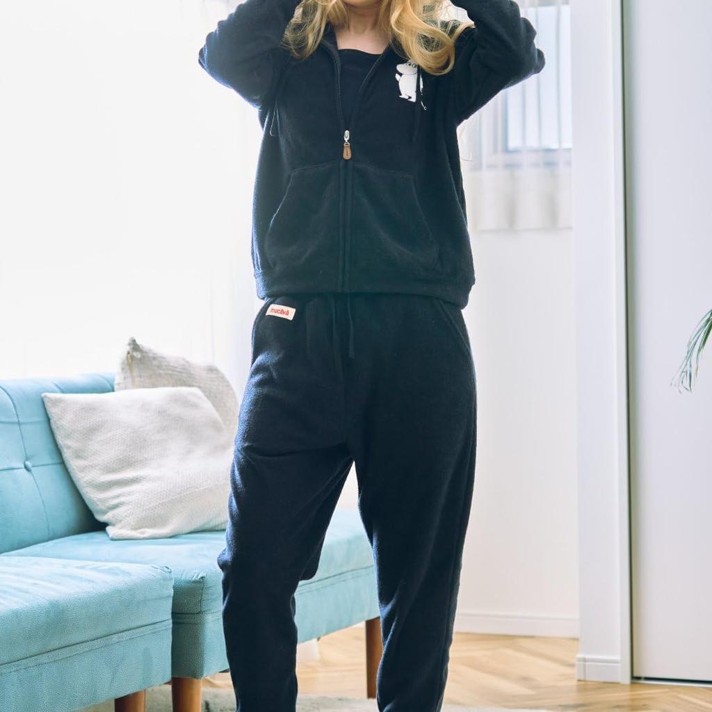 Relaxing and Recovery Wear Moomin Collaboration Hoodie Summer Jacket for Men and Women Pile Jersey Material with IFMC Processing [mucävä] [Moomin