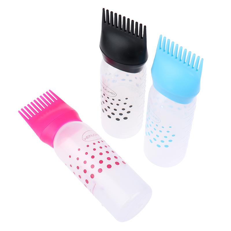 120Ml Empty Hair Dye Bottle With Applicator Brush Bottles Dyeing Shampoo Bottle