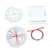 Kruhový čtverec Kumihimo Korálkový kabel Kotouč/Disk Pletená deska DIY Pletený provazový uzel Ručně vyráběné DIY šperky Desgin Board