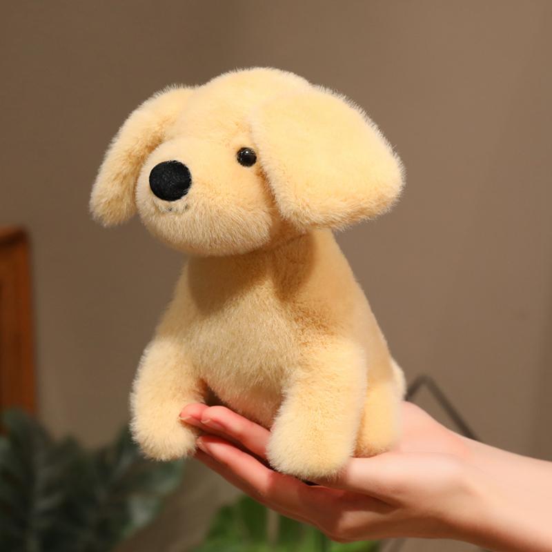 Cartoon Cute Dog Plush Toy Stuffed Animal Small Golden Retriever Doll Kawaii Home Decor Bag Desk Ornament Gift For Girls