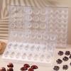 Professionelle Kunststoff-Schokoladenform Transparent Handgemacht Kugel Schokoladenwerkzeuge DIY Kuchenform Dessert Pudding