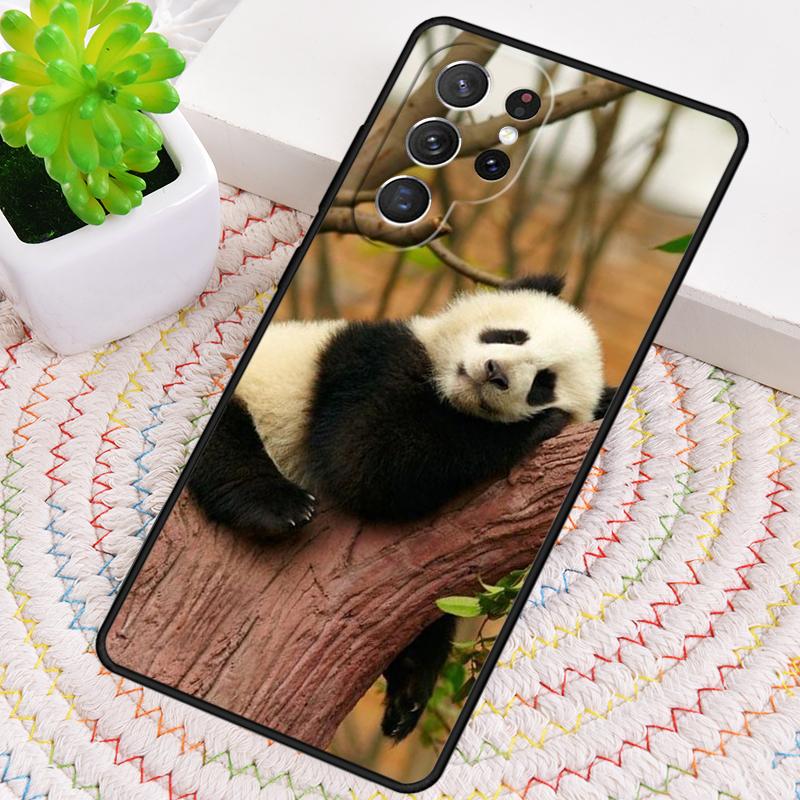 Panda Animal Cute Bear Silicone Phone Case For Samsung Galaxy note 10 pro S26 S25 S24 S23 S22 S21 Plus S25Ultra Capa Cover