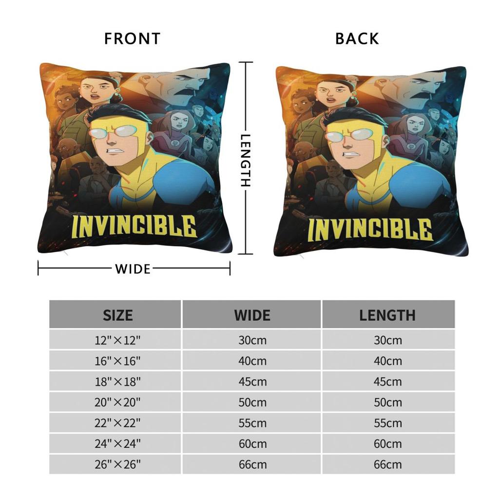 Invincible Omniman Amazing Hero Anime Printing Pillowcases Cushion Cover Throw Pillow Cover Y2K Home Decor Zipper Multi-Size