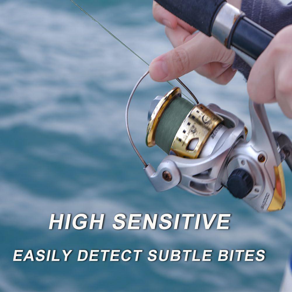 LineThink 300m/500m Super Strong Fishing Line, 4-Strand PE Wear-Resistant Braided Multi-Filament