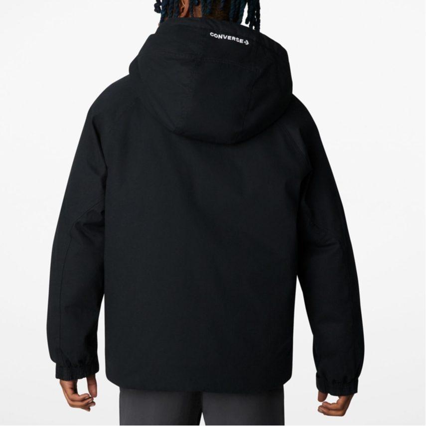 Converse Counter Climate Down Jackets Unisex Black Hooded Moderate Other 10023776-A01