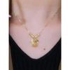 Women's Ethnic Longevity Lock Necklace - Chinese Style Fu Lock Clavicle Chain Choker, Douyin Trend, Elegant Neck Chain.