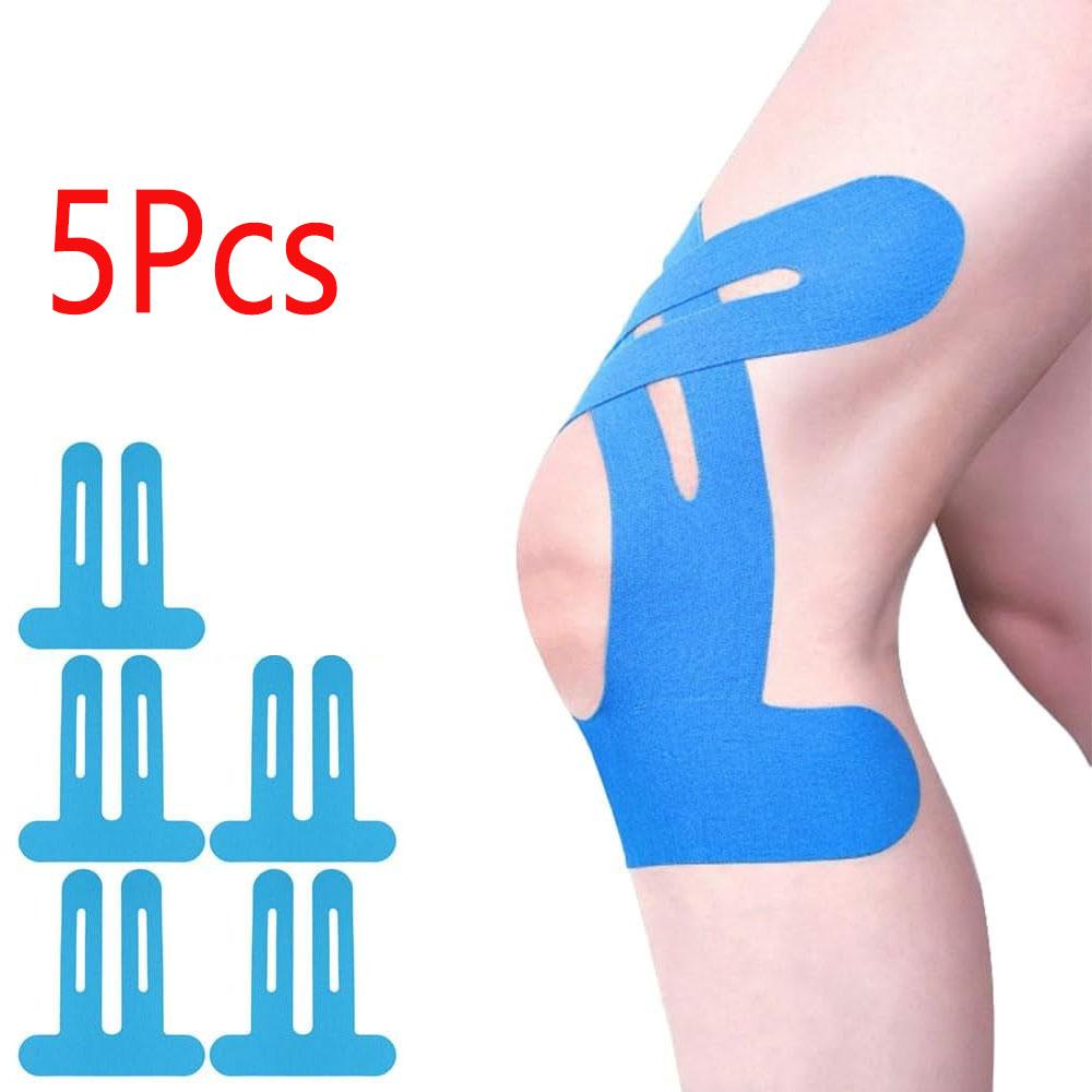 5pcs of Multicolored Knee Sports Kinesiology Tape, Athletic Knee Tape, Pre-Cut Sports Tape, Designed for The Knees,