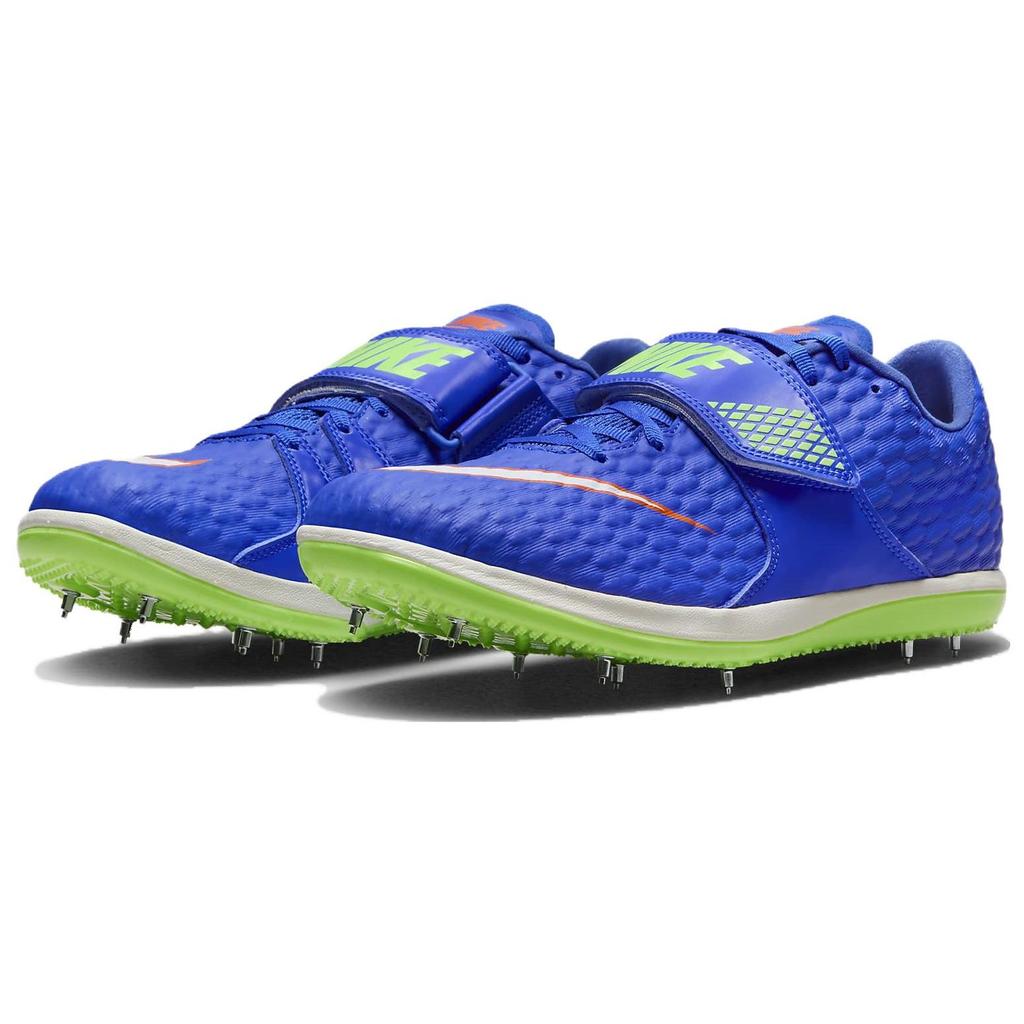 Nike High Jump Elite Racer Blue Lime Blast Unisex Sneakers Safety-Orange White 806561-400