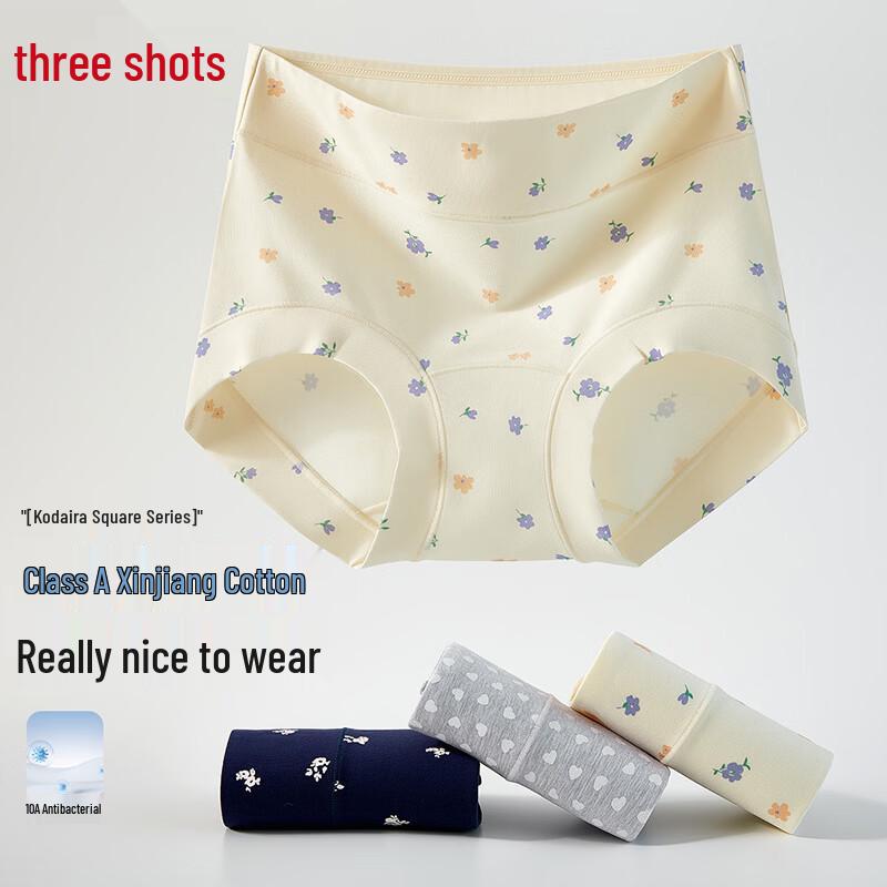 Threegun Women's 100% Cotton Antibacterial Briefs