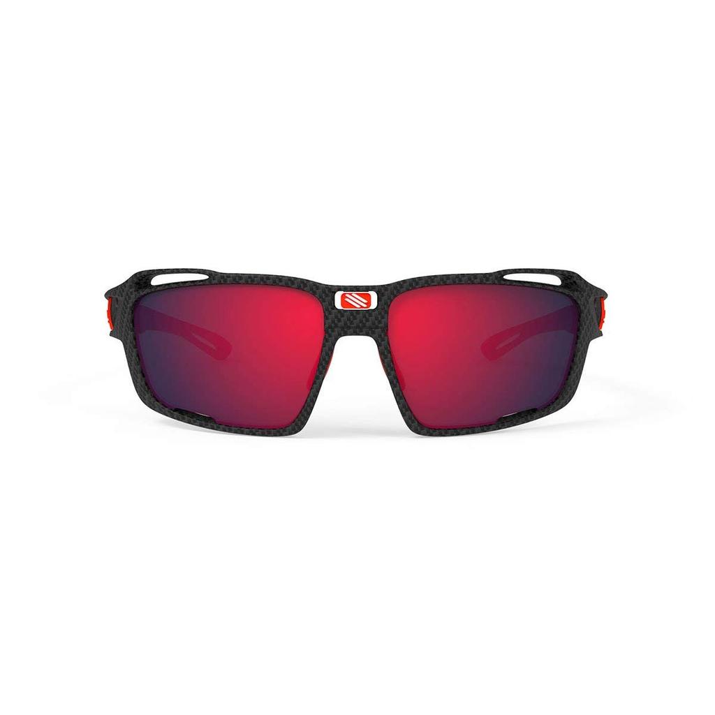 RUDYPROJECT Polarisierte Sportsonnenbrille für Straße und Features ein SINTRYX Carbonrahmen und Polar 3FX HDR Multi Laser Rotes Glas Fahrräder, Radfahren, Marathons,