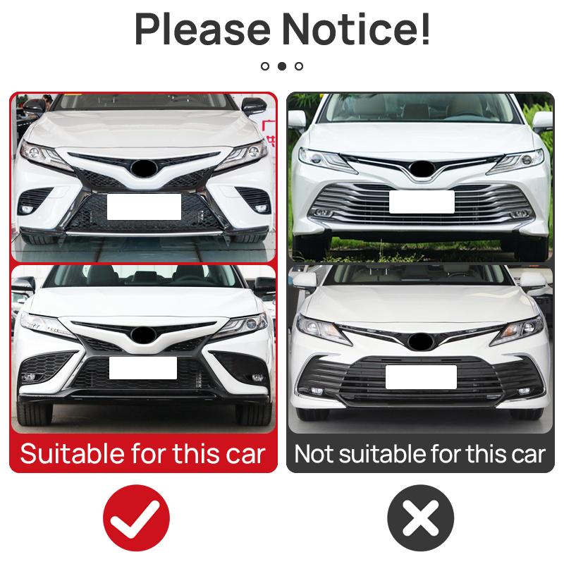 For Toyota Camry XV70 SE XSE 2018~2026 Car Front Bumper Air Intake Vent Grille Decoration Cover Body Exterior Strips Accessories