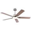 52-Zoll Deckenventilator mit Licht und Fernbedienung, für Schlafzimmer, 5 Flügel, Dimmbares LED-Licht, Umkehrbarer 6-stufiger Motor, Speicherfunktion, Leiser DC