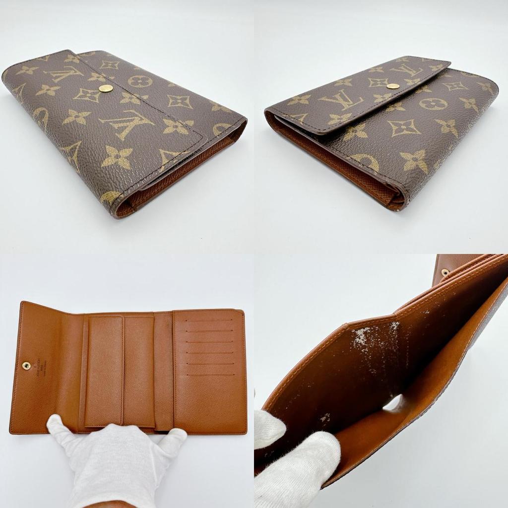 LOUIS VUITTON Monogram Porto Tresor Etuis Tri-fold wallet Monogram canvas M61202 Used