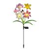 Solar Lily Flower Light, Outdoor Waterproof LED Artificial Flower Garden Stake Lamp, Color Changing Light for Lawn Pathway Patio Decor