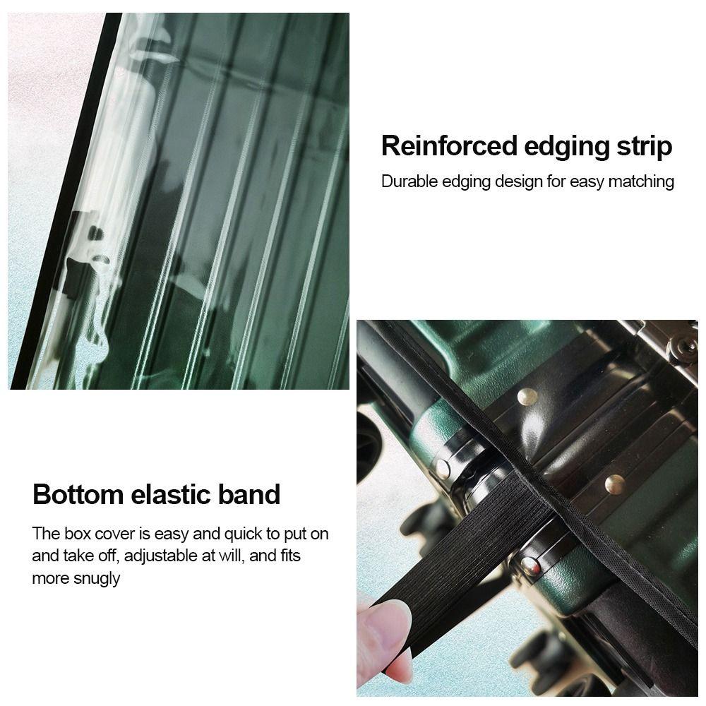 Durable Full Transparent Luggage Protector Cover Dustproof PVC Suitcase Cover Protector Waterproof Luggage Cover