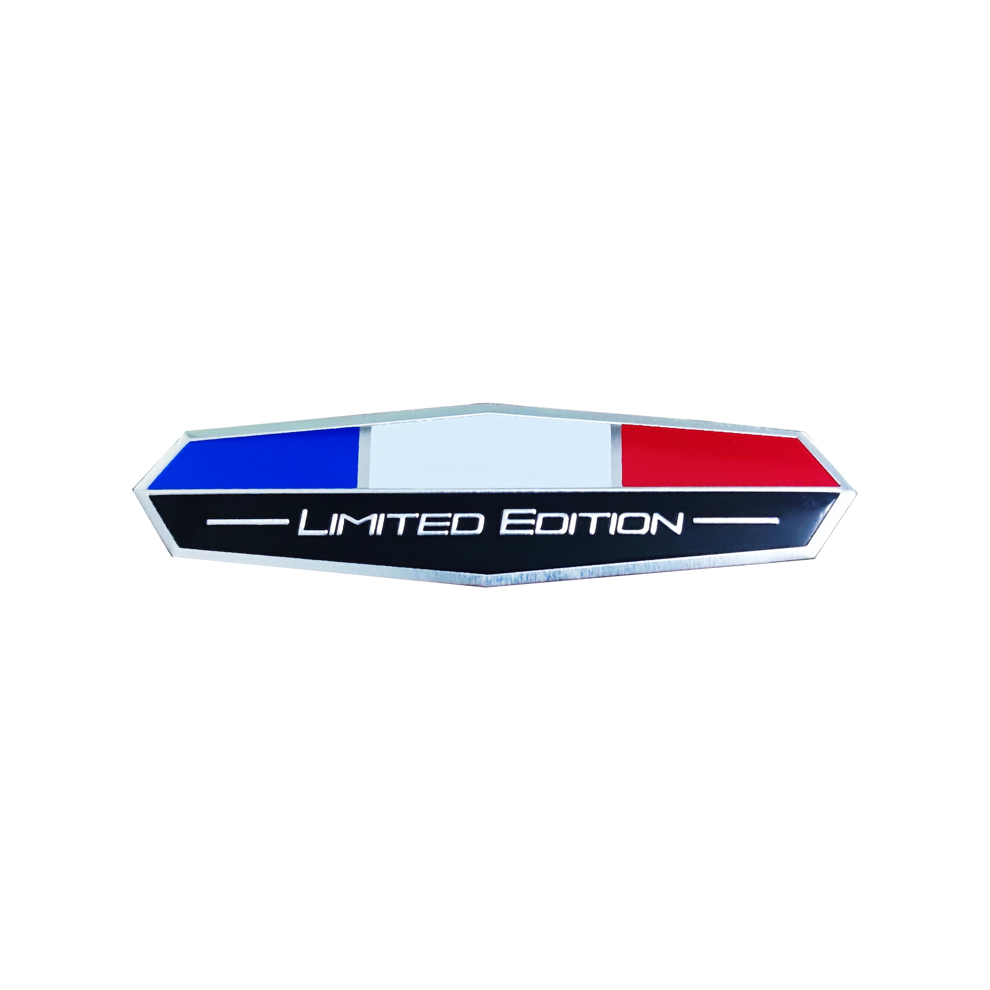 

Aluminum French Flag Emblem Sticker - Limited Edition Motorcycle Decal for Honda, Yamaha, BMW, Kawasaki, Triumph, CFMOTO