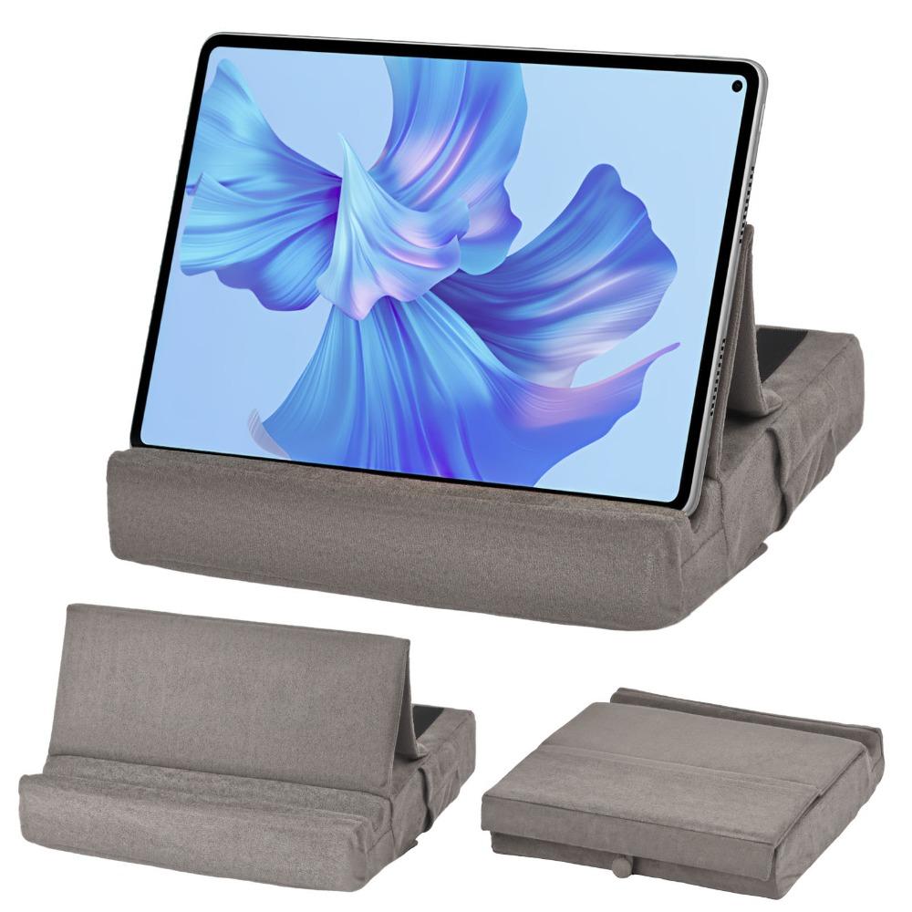 

2-in-1 Tablet Pillow Stand for Lap Foldable Tablet Stand EReader Holder Home Office Accessories сірий