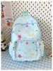 Schoolbag Korean version of five-pointed star printed backpack large capacity casual versatile junior high school high school student schoolbag bag 