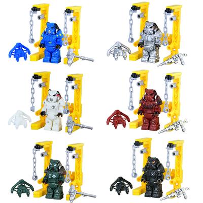 X-01 Soldados Militares Mini Acción Caído Caballeros Modelo de Soporte Figuras Armas Robots Mecha Bloques de Construcción Ladrillos Juguetes