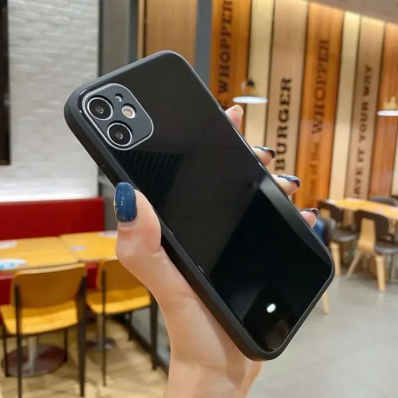 

Мягкий силиконовый чехол для телефона iPhone 15 14 13 12 Mini 11 Pro XS Max X XR 8 7 Plus SE 2022 2020 Закаленное стекло YTT For iPhone 13&PC + TPU