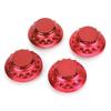 4pcs 3in Wheel Center Hub Caps Aluminum Alloy Covers 7PP601149A Replacement AccessoryRed