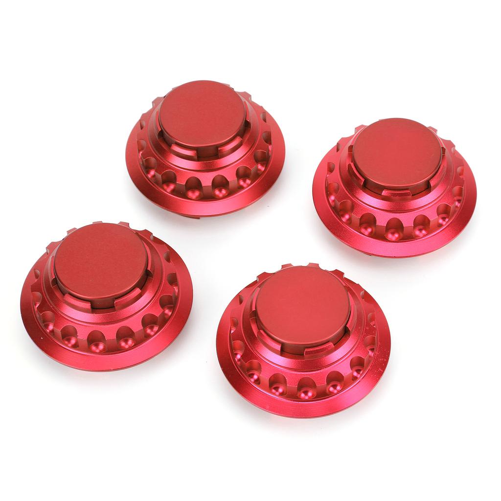 4pcs 3in Wheel Center Hub Caps Aluminum Alloy Covers 7PP601149A Replacement AccessoryRed