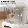 Kitchen Shelf Retractable Pot Rack Countertop Drainer Stainless Steel Dish Holder Hole-Free Dish Organiser Kitchen Accessories