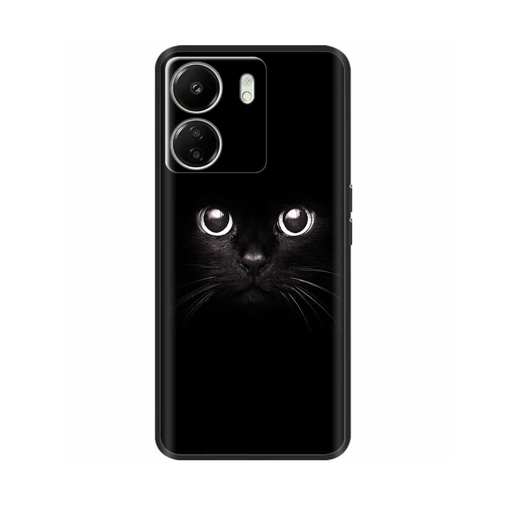 Case For Poco C65 Case 6.74" Black Soft Silicone Cover For POCO C65 C 65 PocoC65 Coque For Xiaomi Poco C65 Phone Cases Fundas