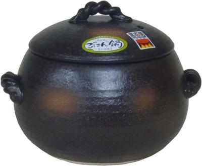Cuiseur à riz en céramique Misuzu (Pot en faïence) - Capacité 3 tasses, céramique Yokkaichi Banko. *Pour usage direct uniquement. (Ne convient pas aux plaques à induction.