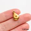 6Pcslot Real Gold Plated Space Alien Pendants Astronaut Sun Moon Star Charm Stainless Steel Charms For Jewelry Making Supplies