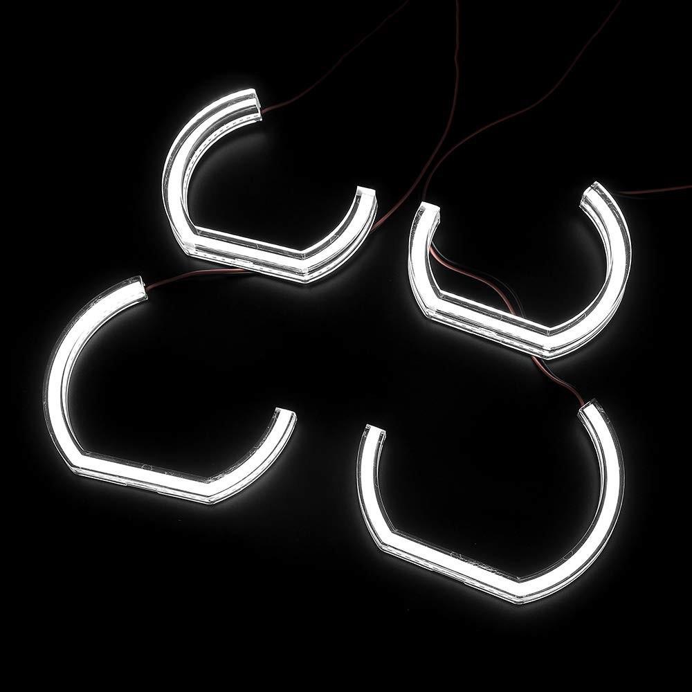 Universelle U-förmige Angel Eye Tagfahrlichter für E46: Weiß & Gelb
